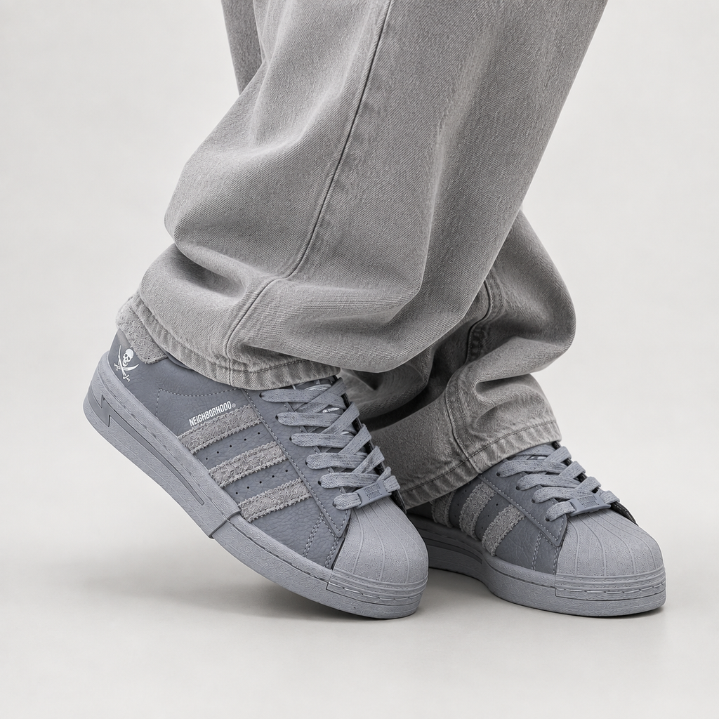 Adidas Superstar “Neighborhood Skull Grey”