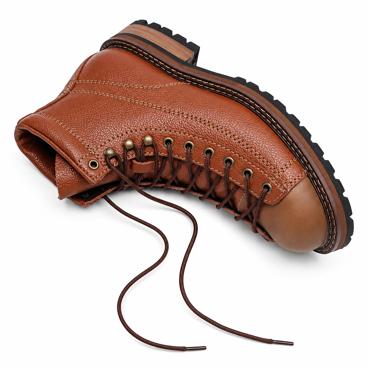 Men’s Premium Cap-Toe Leather Boots