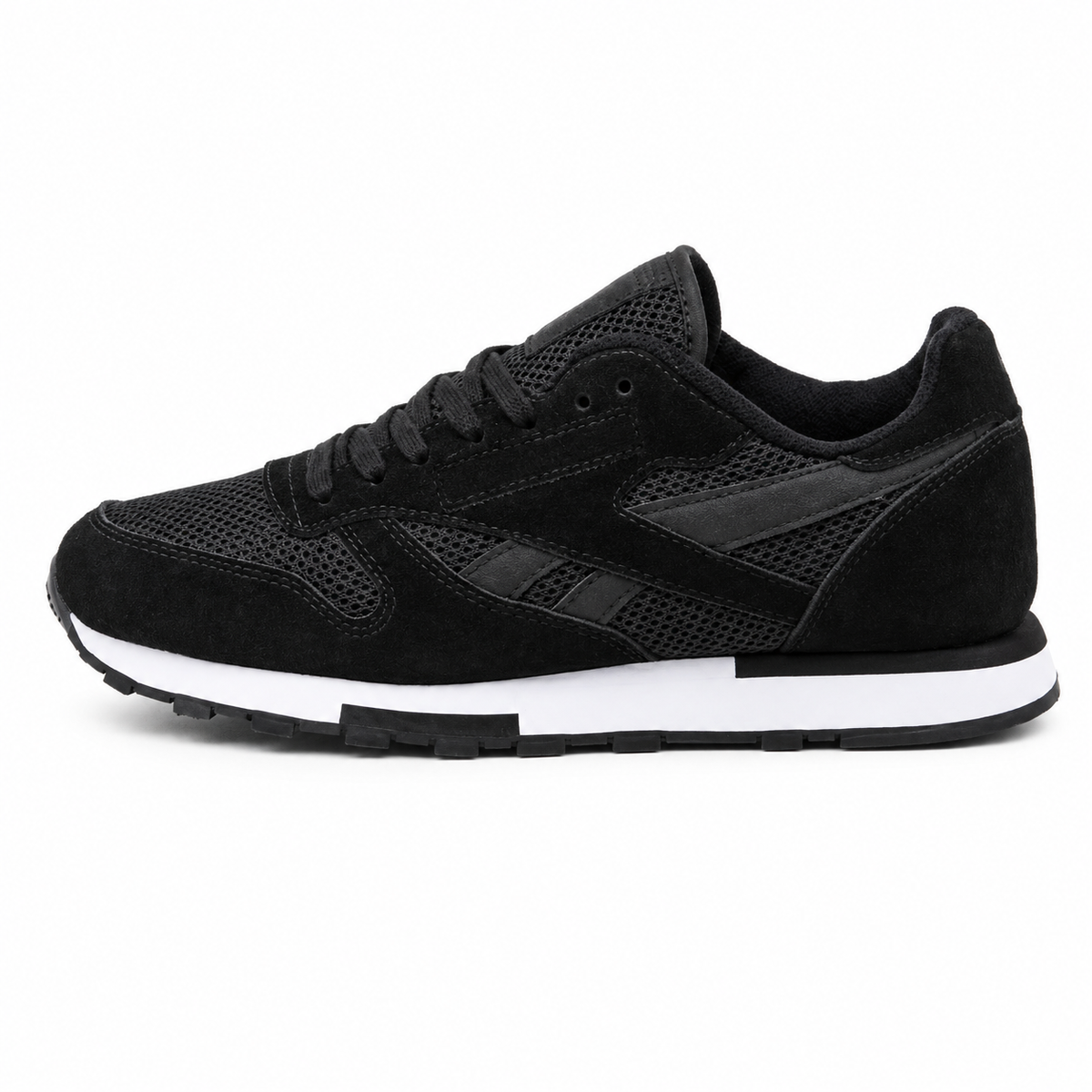 Reebok Utility Suede In Black and White